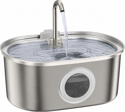 Fresh Sips - Stainless Steel Cat Water Fountain